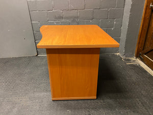 Small Oak Desk With Credenza (RHS)
