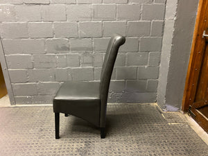 Black Pleather Dining Chair - PRICE DROP