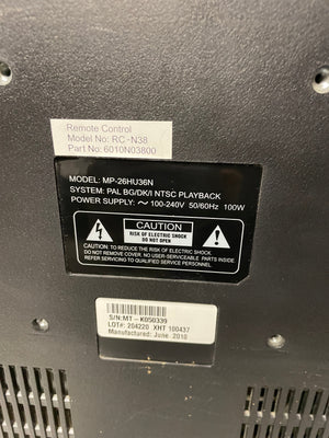 Sinotec 26 inch TV MP-26HU36N(No Stand) - PRICE DROP