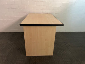 Plain Wooden Desk(Black Edge)120cm X 77cm) - PRICE DROP