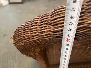 Wicker Dark Arm Chair