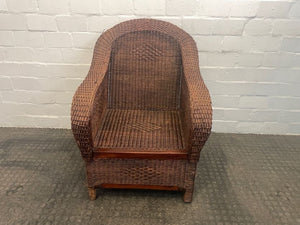 Wicker Dark Arm Chair