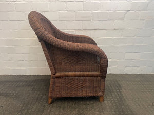 Wicker Dark Arm Chair