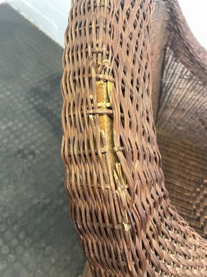 Wicker Dark Arm Chair