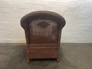 Wicker Dark Arm Chair