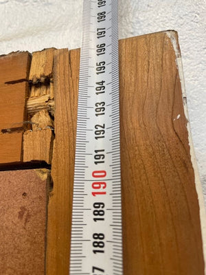 Large White Wooden Projector Screen (257cm X 197cm) - some damage - REDUCED