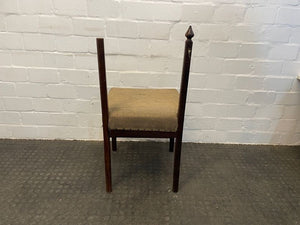 Dark Wood Dining Chair (No Back) - PRICE DROP