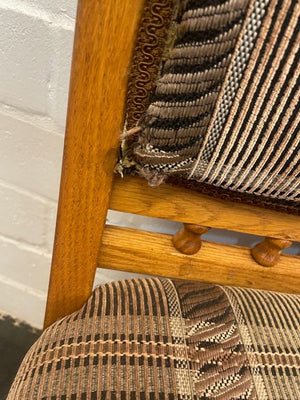 Oak Print Dining Chair - PRICE DROP - 2ndhandwarehouse.com