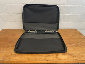 Black Portfolio Case With Ring Binder