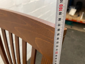 Dark Wood Suede Seat Dining Chair - PRICE DROP - 2ndhandwarehouse.com
