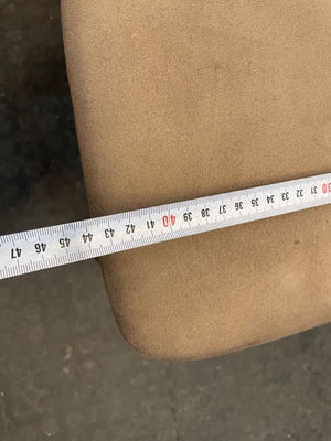 Dark Wood Suede Seat Dining Chair - PRICE DROP - 2ndhandwarehouse.com