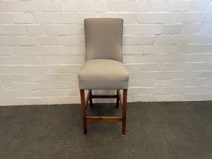 Cream & Green Print Wooden Dining Chair - PRICE DROP