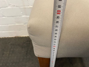 Cream & Green Print Wooden Dining Chair - PRICE DROP