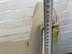 Cream & Green Print Wooden Dining Chair - PRICE DROP