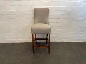 Cream & Green Print Wooden Dining Chair - PRICE DROP