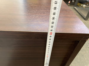 Dark 3 Drawer Pedestal (On Wheels) - PRICE DROP