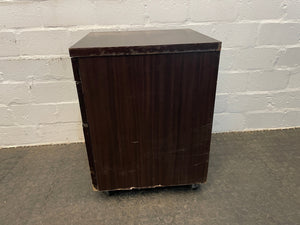 Dark 3 Drawer Pedestal (On Wheels) - PRICE DROP