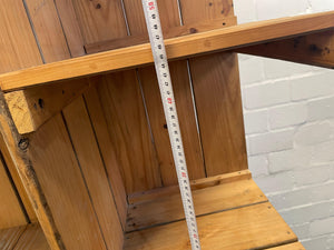 Wooden Stacking Display Cabinet On Wheels - REDUCED