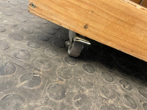 Wooden Stacking Display Cabinet On Wheels - REDUCED