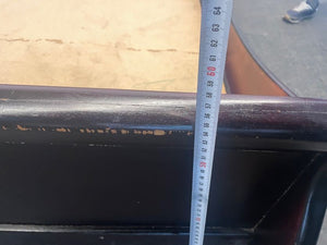 Dark Wood Queen Slay Bed Base (Board Broken) - 2ndhandwarehouse.com