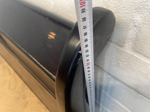 Dark Wood Queen Slay Bed Base (Board Broken) - 2ndhandwarehouse.com