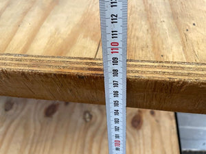 Black Frame 3 Tier Wooden Display Shelf on Wheels