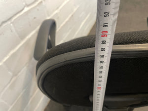 Black Typist Chair with Arm Rests