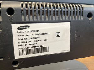 Samsung 26" LCD TV Model LA26C350D1 - PRICE DROP