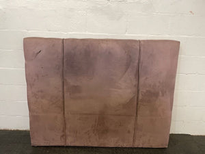 Brown Suede Double Bed Headboard
