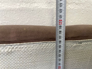 Brown Suede Double Bed Headboard