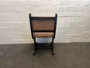 Hard Wood Brown Dining Chair (Torn) - PRICE DROP - 2ndhandwarehouse.com