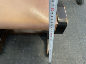 Hard Wood Brown Dining Chair (Torn Side) - PRICE DROP