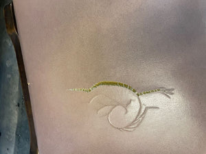 Hard Wood Brown Dining Chair (Torn Side) - PRICE DROP