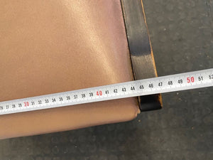 Hard Wood Brown Dining Chair (Torn Side) - PRICE DROP