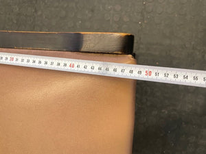 Hard Wood Brown Dining Chair (Torn Side) - PRICE DROP