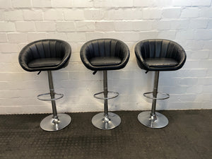 Atlantic Cape Barbara Black Bar Stool (Small Tear) - PRICE DROP