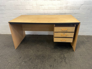 Straight Desk With Three Drawers (Slight Damage) - REDUCED