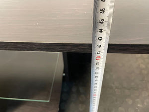 Dark Wood Tv Stand With Glass - PRICE DROP