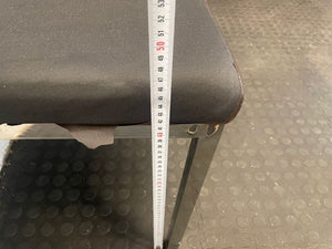 Brown Steel Framed Chair (Material Peeling) - PRICE DROP