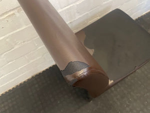 Brown Steel Framed Chair (Material Peeling) - PRICE DROP