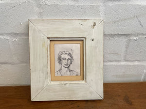 Abstract White Framed Art