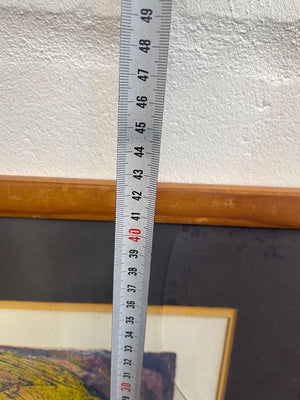 Abstract Fish Framed Art (Broken Glass)