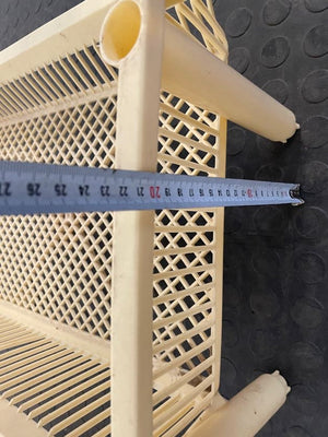 Cream Plastic Vegetable Tray