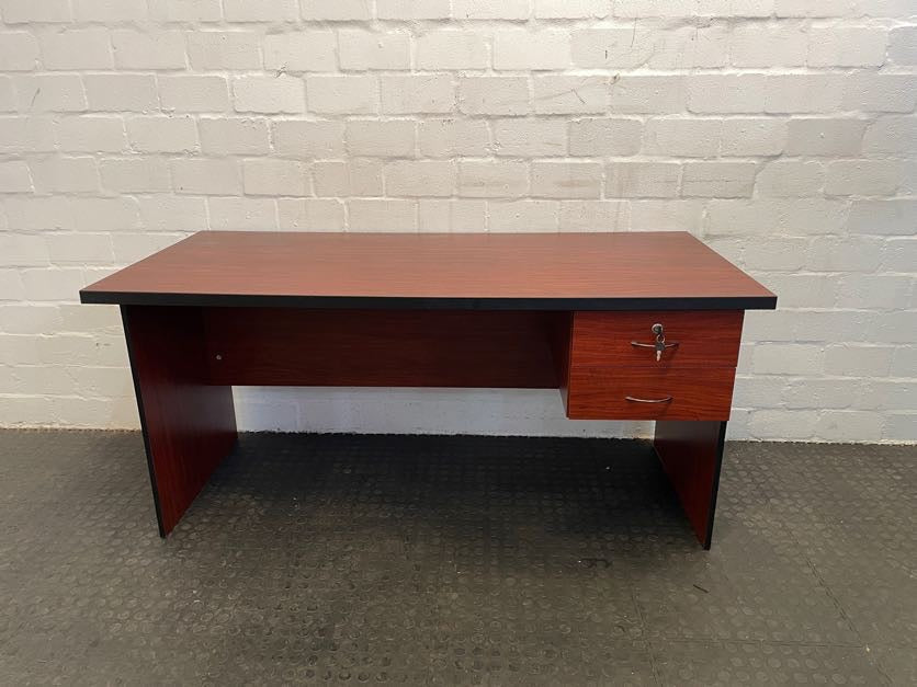 Cherry Wood 2 Drawer Desk 160cm X 75cm