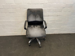 Faded Black Office Chair - REDUCED