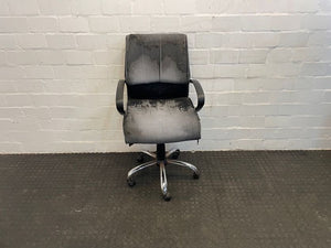 Faded Black Office Chair - REDUCED