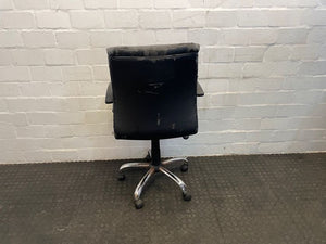 Faded Black Office Chair - REDUCED