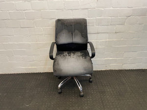 Faded Black Office Chair - REDUCED
