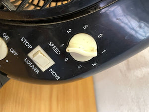 Black Salton Desk Fan (Timer Not Working)