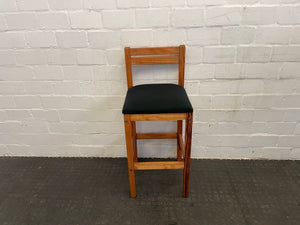 Dark Green Seat Wooden Bar Stool - PRICE DROP - 2ndhandwarehouse.com